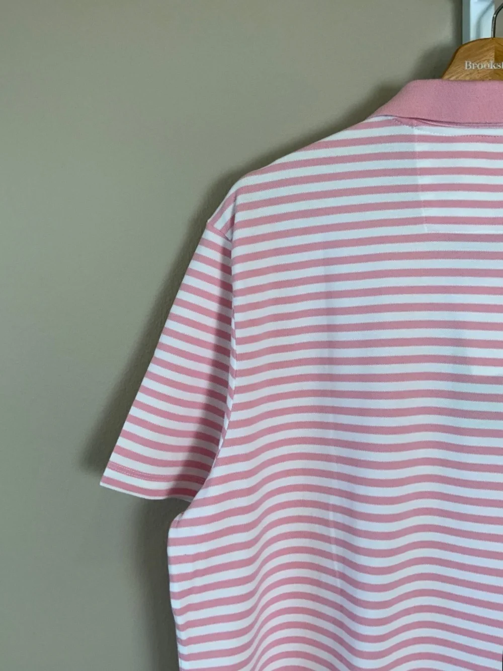 Banana Republic Short Sleeve Striped Standard Fit Pique Polo Shirt